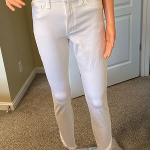 Joe's Jeans White Ankle Cropped Denim